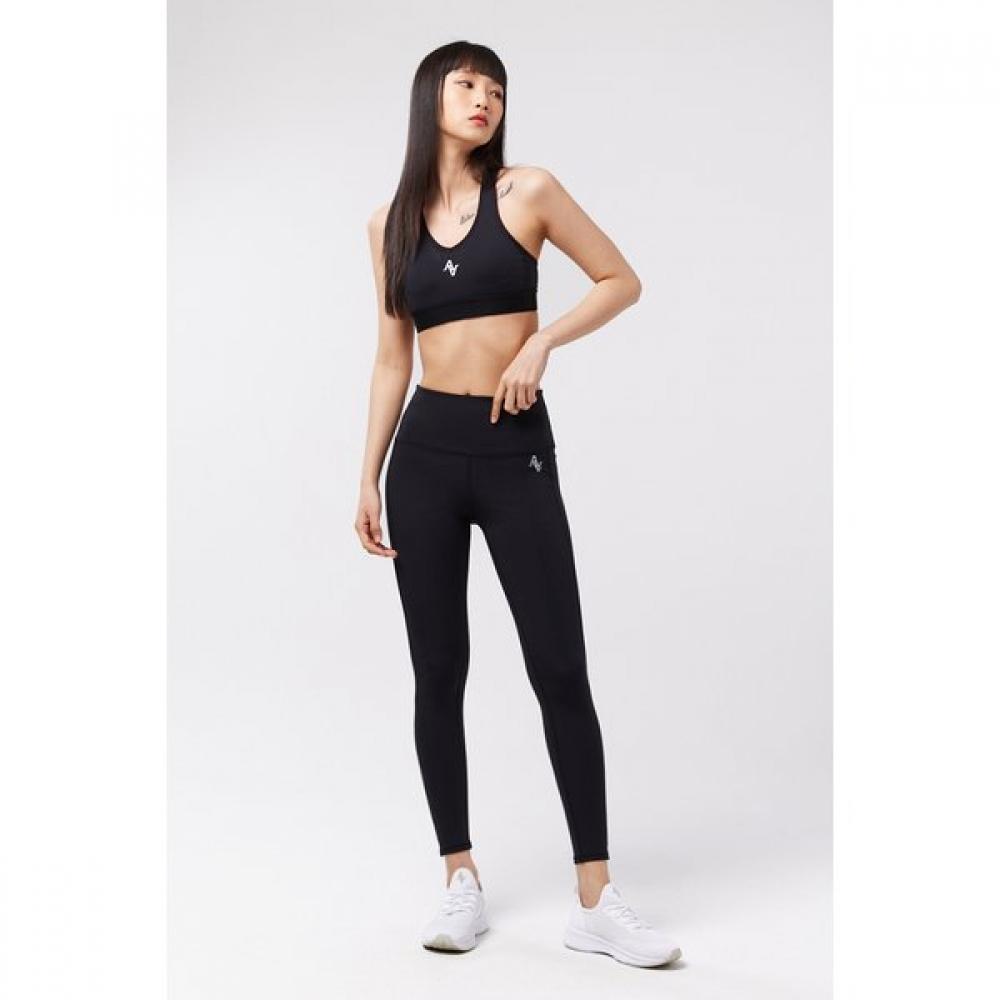 AKIII CLASSIC Женский спортивный комплект: топ-бра и леггинсы Akamsw20241 Ssg black_S/black_S