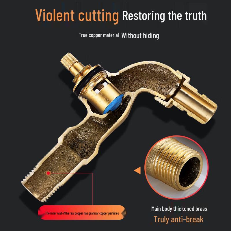 

TLXT Brass Single Cold Washing Machine Faucet