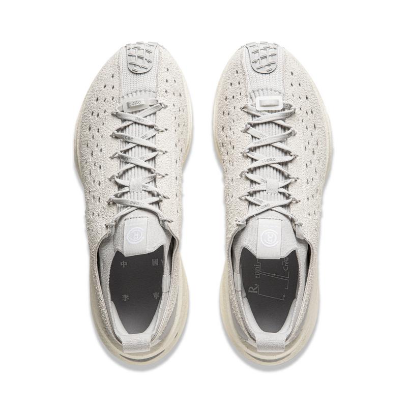 Li Ning Feidian CRC Trend Sports Lifestyle Shoes Unisex Shoes Off-White Antarctic-Gray AZGU043-8