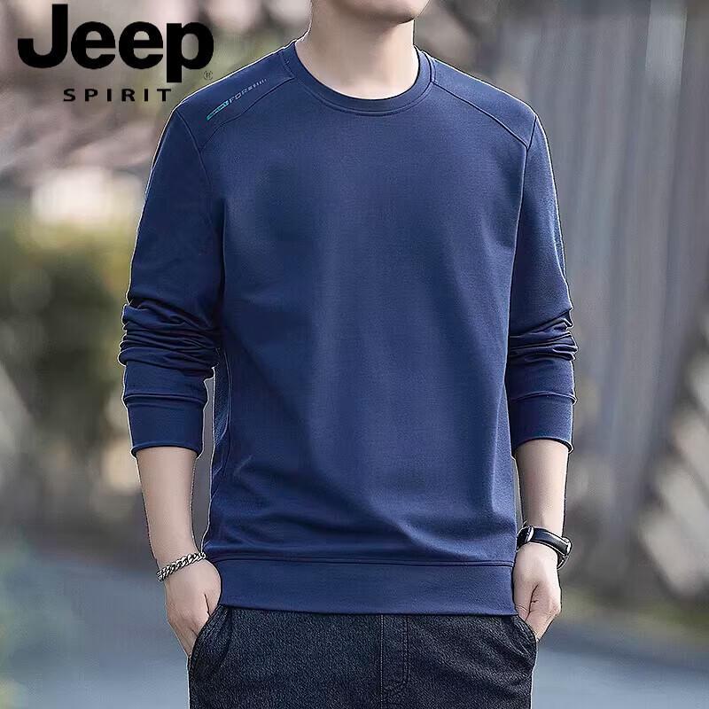 JEEP SPIRIT Men's Crew Neck Long Sleeve Sweatshirt