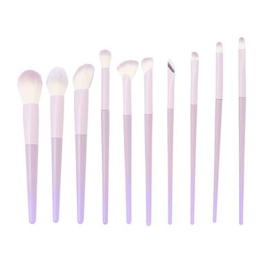10 Pcs Makeup Brush Set Soft Eye Shadows Blush Concealers Highlight Brushes Synthetic Makeup