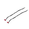 2Pcs Kayak Paddle Leash Nylon Rubber Corrosion Resistant Stretchable Anti Loss Rope Kayak Rod Leash Black