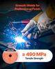 Flux Core MIG Welding Wire, E71T-GS 0.8mm 0.9kg, Gasless Mild Steel Welding Wire with Low Spatter for All Position Arc Welding, Self-Shielded for