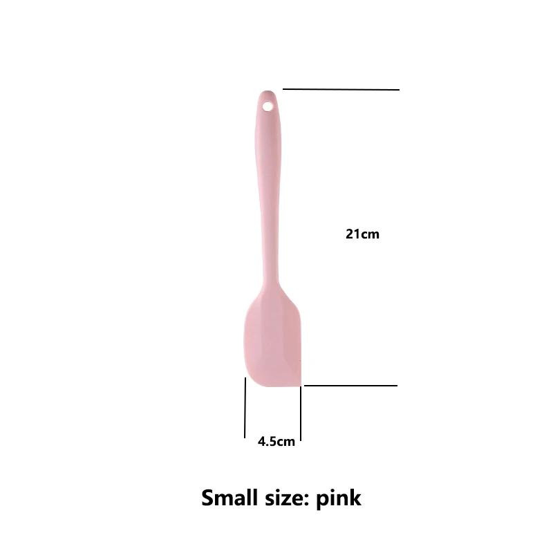 Силиконовый шпатель с максимальной термостойкостью: Идеальный кухонный скребок для приготовления пищи, выпечки и перемешивания 6CM розовый