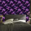 Watercolor Galaxy Wallpaper Indigo, Violet and Plum 50x1000