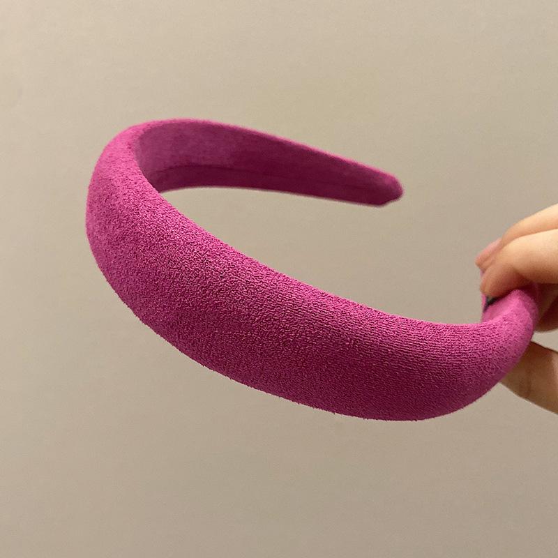 Bandeau éponge coloré Dongdaemun:  Épingle à cheveux large polyvalente pour filles