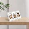 A Transparent Triple Photo Frame for three TAX mini photos. Transparent creative display photo frame for 3-inch photos.