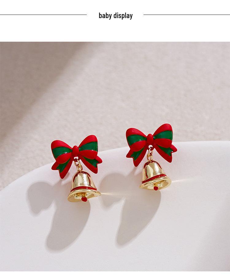 Autumn Winter Christmas Series Versatile Stud Earrings - High-End Fashion with Unique Personality