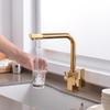 Gold Filter Kitchen Faucet Drinking Water Single Hole Black Hot and cold Pure Water Sinks Deck Mounted Mixer Taps White