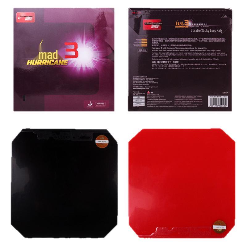 DHS Hurricane 3 Table Tennis Racket Rubber - Sticky Inverted Pro Sheet