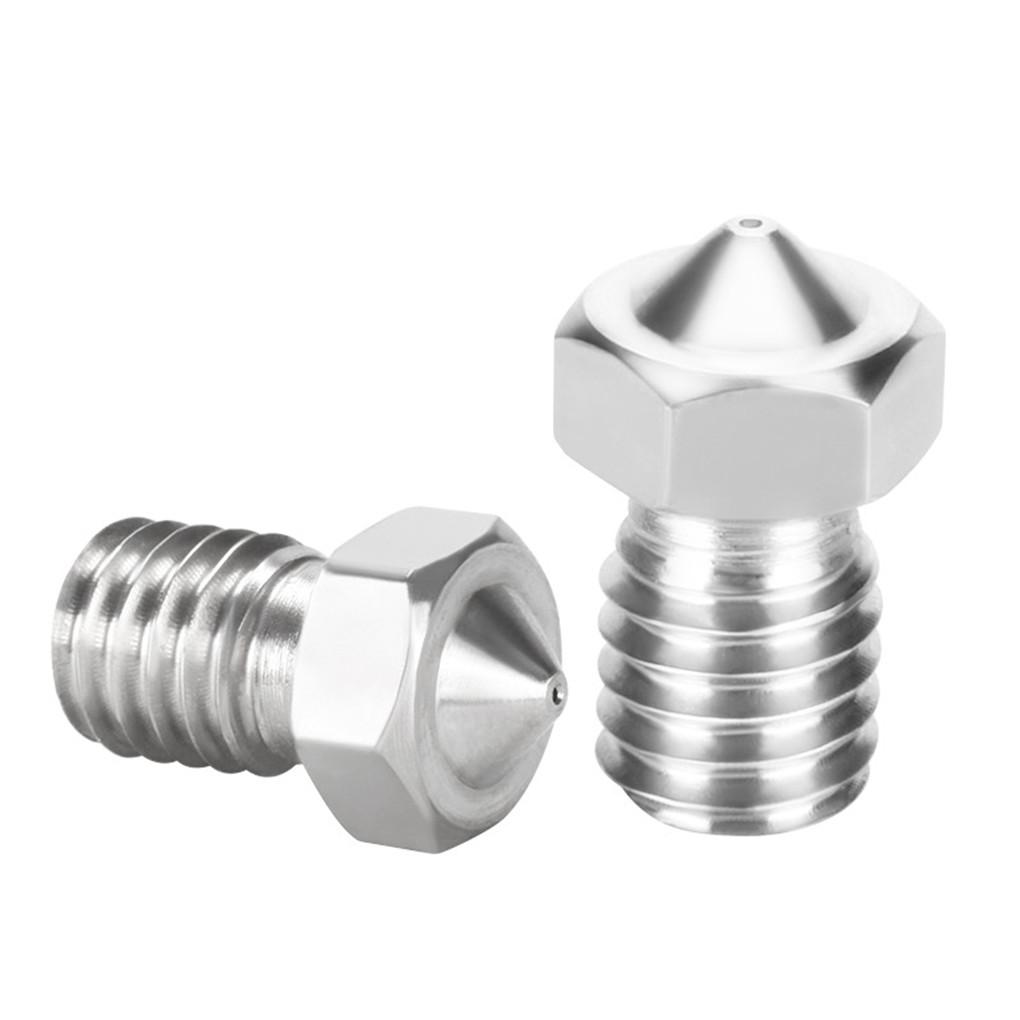 3D Printer Nozzle Stainless Extrude Head Firm Printer Thread Removable Filament Nozzle