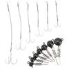 Fishing Small Round Bend Treble Hook Soft Lures Fishhook Soft Baits Treble Fish Hook Steel Wire Treble Fishing Hook