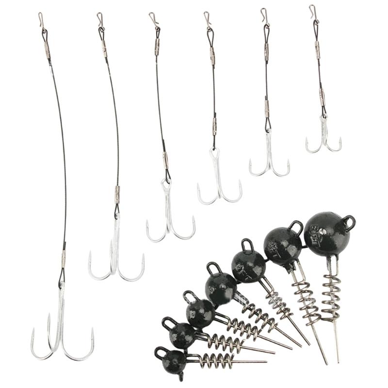 Fishing Small Round Bend Treble Hook Soft Lures Fishhook Soft Baits Treble Fish Hook Steel Wire Treble Fishing Hook