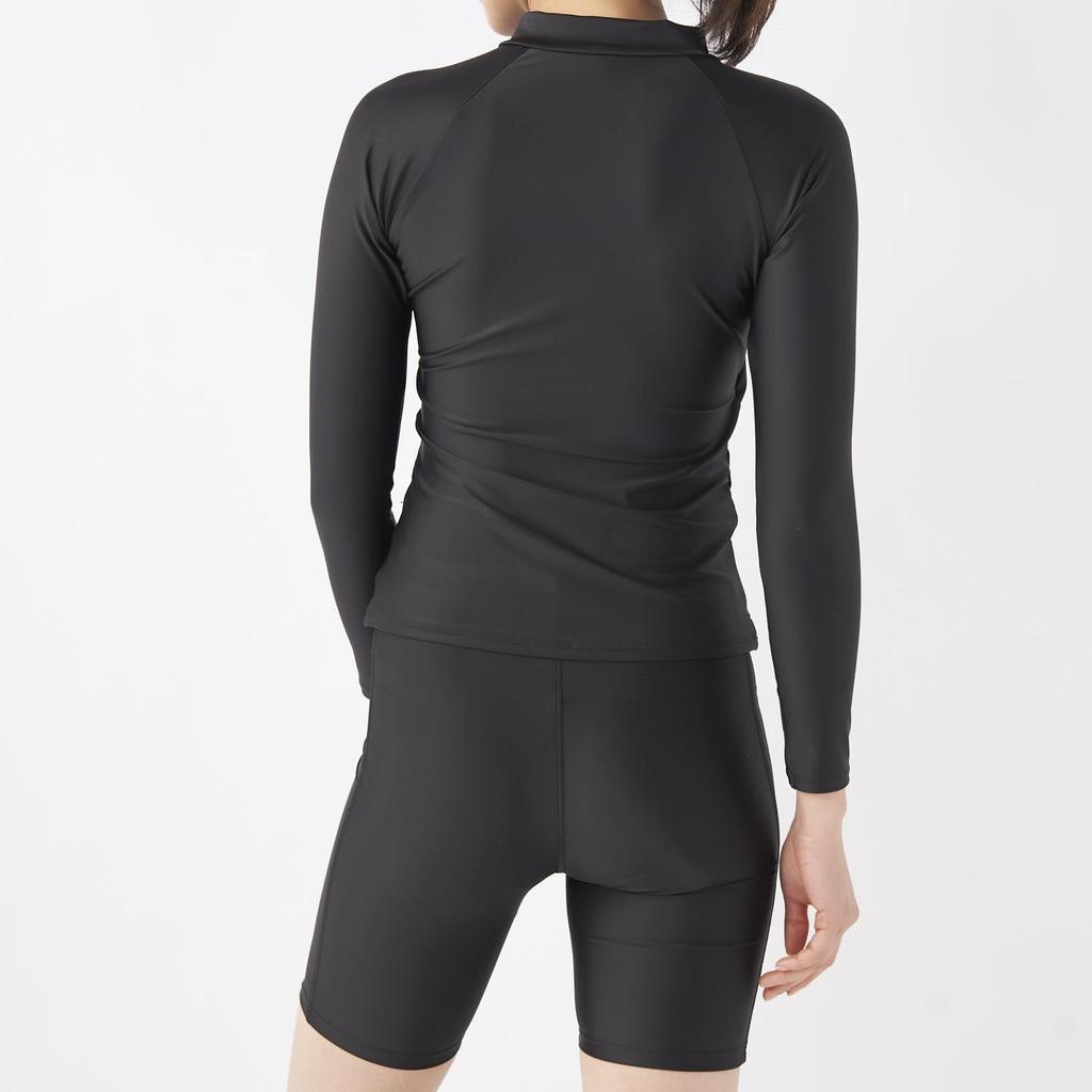 Fitness Top and Bottom Long Half Body Sizes Size 9 [FILA] Swimsuit, Set, Sleeve, Zip, Separate, Simple, Coverage, 5-17, 3132845, Women's,