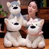 Couple Puppy Dog Doll Plush Toy Little White Dog West Highland Doll Children Companionship Soothing Rag Doll
