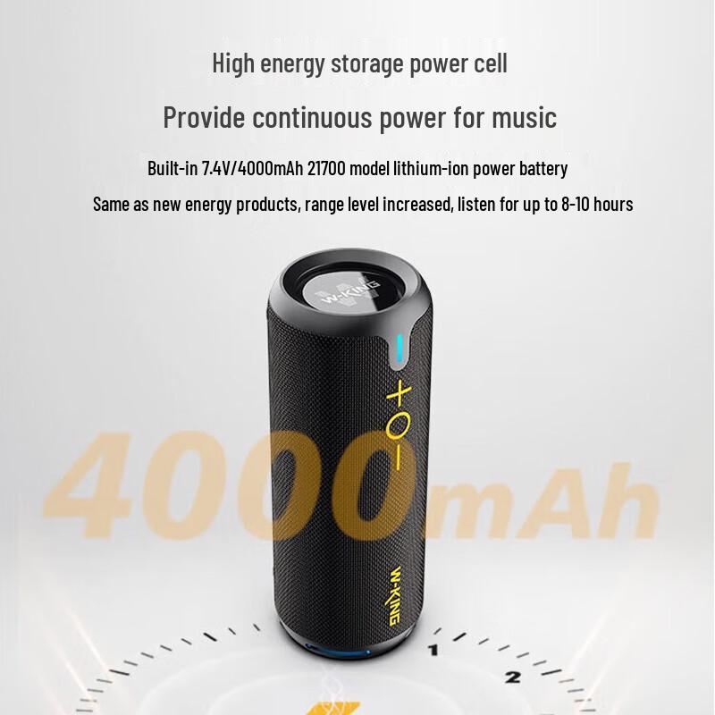 W-King D320 Portable Outdoor Bluetooth Speaker CN plug (adapter included)