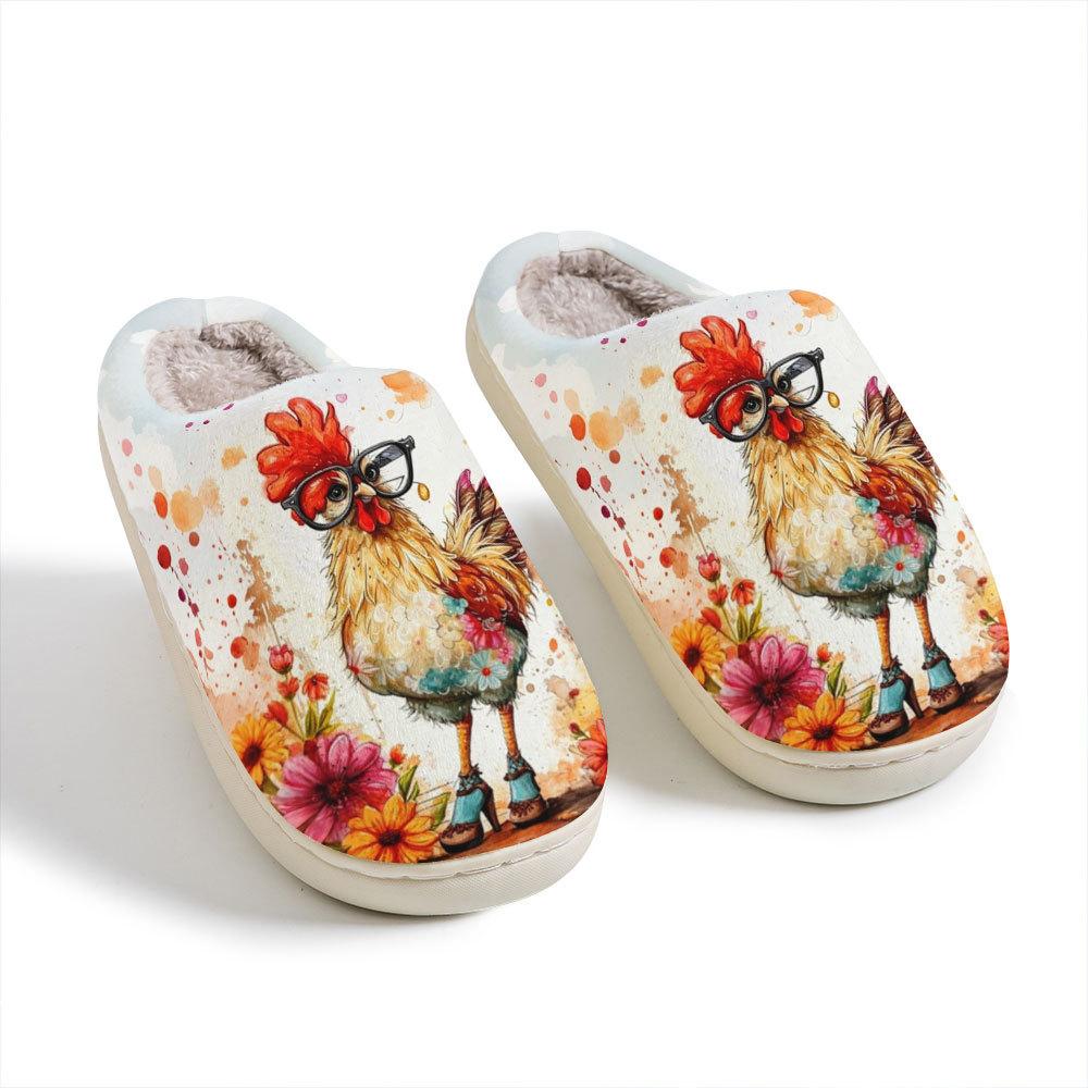 Casual Cotton Shoes - Cute Cartoon Home Slippers for Both Men and Women