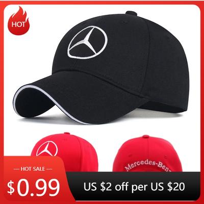 2025 Horká Samolepka na Auto Čepice s Jazykem Kachny na Auto Pro Mercedes benz 3D Klobouk Auto MOTO GP Závodní F1 Baseballová Čepice Klobouk Nastavitelná Ležérní Nákladní Auto