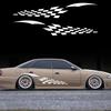 Car Side Body Stickers Scratches Lattices Racing Sport Style Decor Decals Cover Vinyl Film Dcoration Auto Tuning Accessories