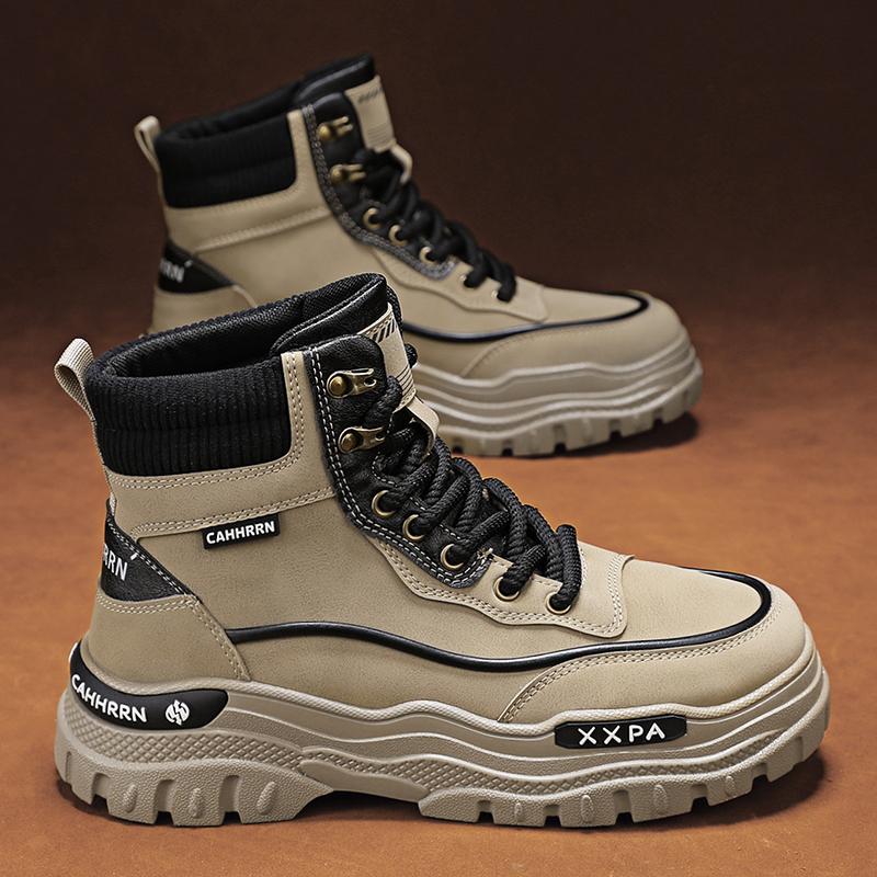 

Fashion CYYTL Mens Winter Boots Ankle Casual Shoes Leather Cowboy Combat Tactical Motorcycle Chelsea Work Outdoor Hiking Designer Luxury 44