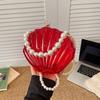 Evening Bags for Women Transparent Shell Bag Clutch Box Handbags Pearl Chain Crossbody Bag Acrylic Purse Shoulder Bag