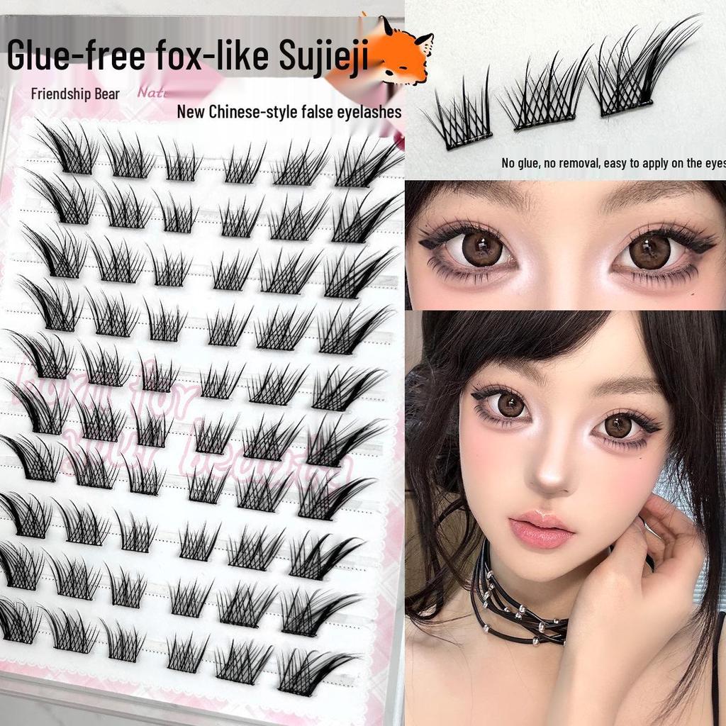 Su Daji Slanted Flying Glue-Free Large-Capacity Fox-Like Faux Eyelashes