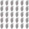 90Pcs Tibetan Style Alloy Pendants, Rugby Charms, Antique Silver, 17.5x10.5x4.5mm, Hole: 1.6mm
