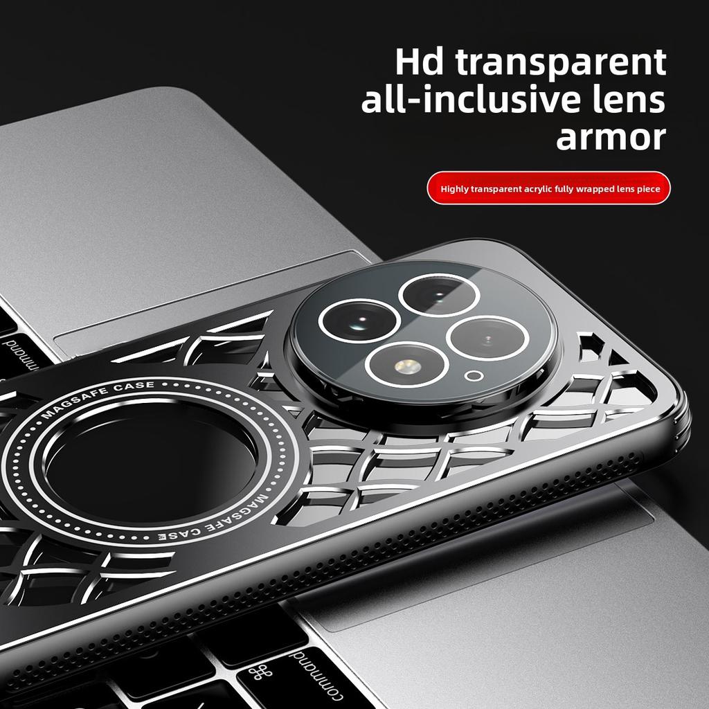 For OnePlus 13T Case Hard Alloy Heat Dissipation Magnetic Protective Back Cover for OnePlus 13 13R 13T One Plus 13 Phone Shell