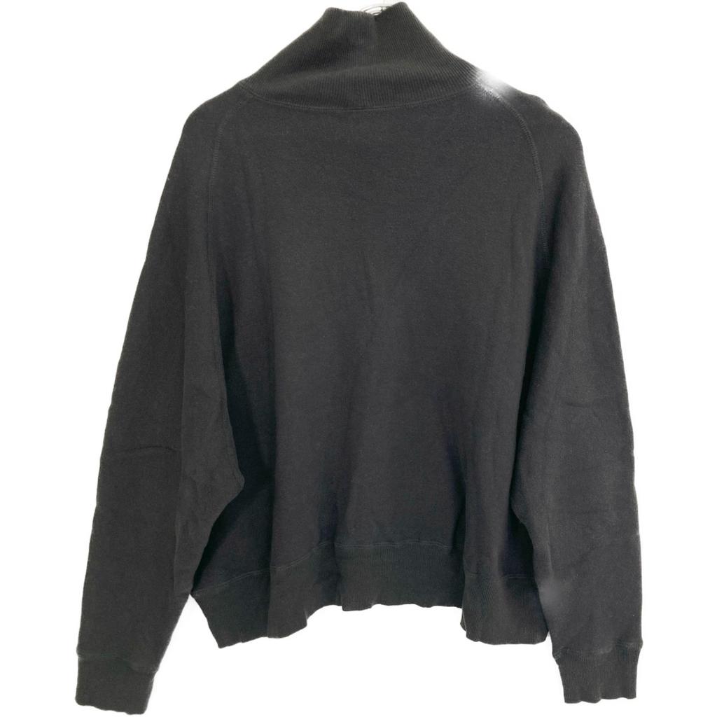 Babaghuri J0544UB661 24AW Charcoal Cotton Rib Neck Fleece Sweatshirt Tops M charcoalUsed