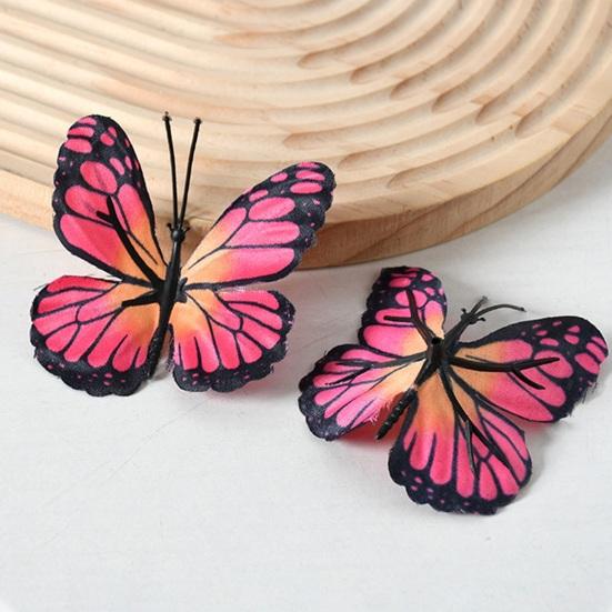 4 Pcs 3D Butterfly Wall Stickers Colorful Butterflies Wall Decal Removable Wall Art Murals for DIY Crafts Home Office Party Bedroom Decoration