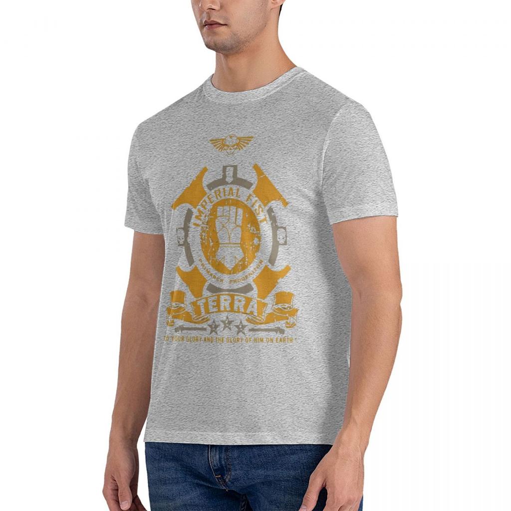 Imperial Fist Terra T Shirt Design Short Sleeve 3xl Outfit Famous Humor Summer Style Unique T Shirt Men Fashion Casual Aesthetic