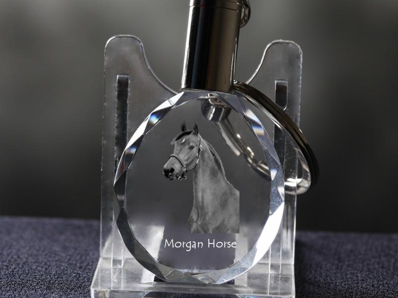 Morgan Horse - pendant with a picture of a horse, crystal key ring in a gift box, unique gift by Art-Dog brand