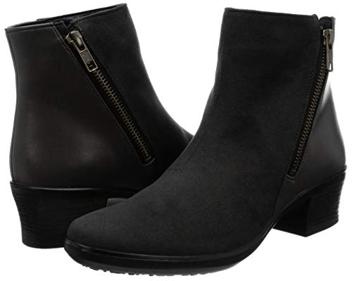 Asahi Top Dry Women's Waterproof Gore-Tex Rain Boots with Side Zipper, Black, Size 23.0 cm, 3E (Product Code: TDY-3969)