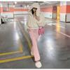 Plush Thickened Coat New Women's Autumn and Winter Loose Hooded Zipper Elastic Waist Short Fur Coat
