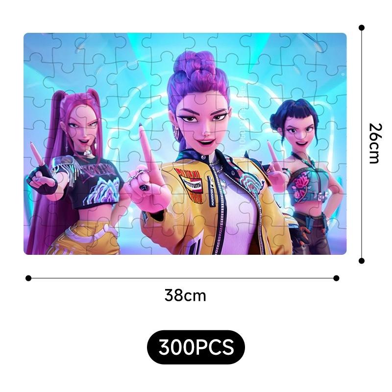 New  Demon Hunters jigsaw puzzle Toys Board Game Rumi Mira Zoey Huntrix Character Pattern Collectible Decor Children Gifts