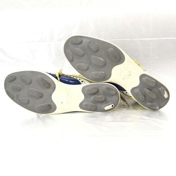 Prada Milano Gelb Blau Zweifarbig Wingtip Sneakers Größe 7 25.5-26.0 Gelb Blaue Schuhe Trainer Stiefel(GEBRAUCHT)