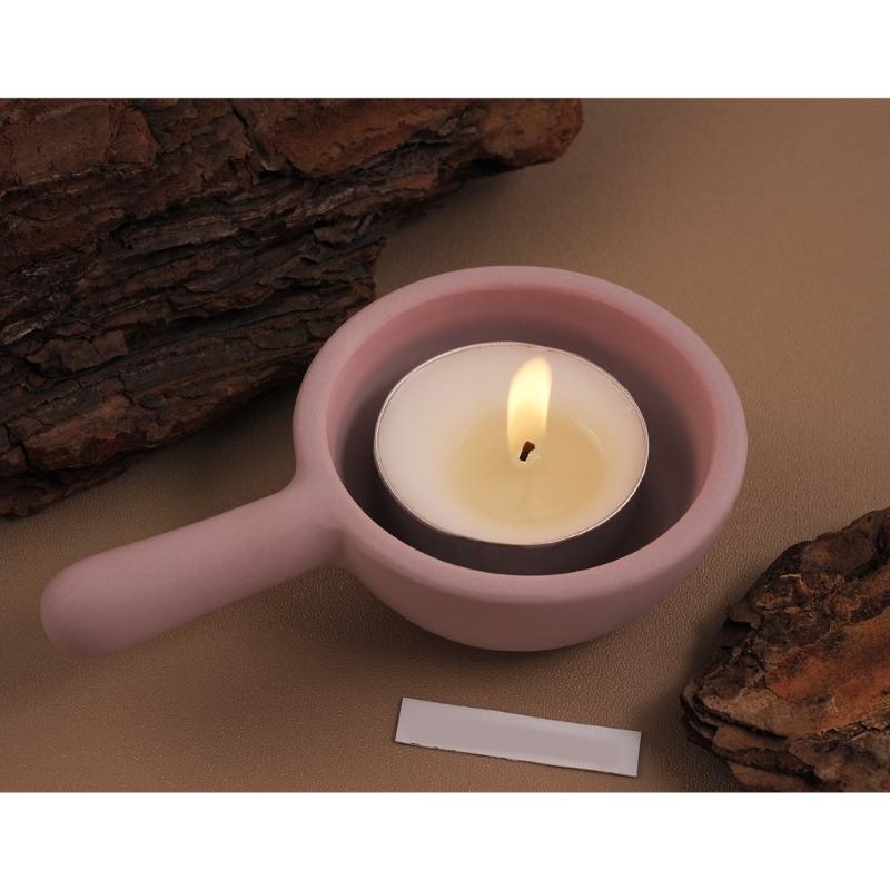 Pans Shape Candle Holder Silicone Molds Epoxy Resin Molds Plaster Molds 3D Handle Jar Candlestick Molds Candle Cup Molds