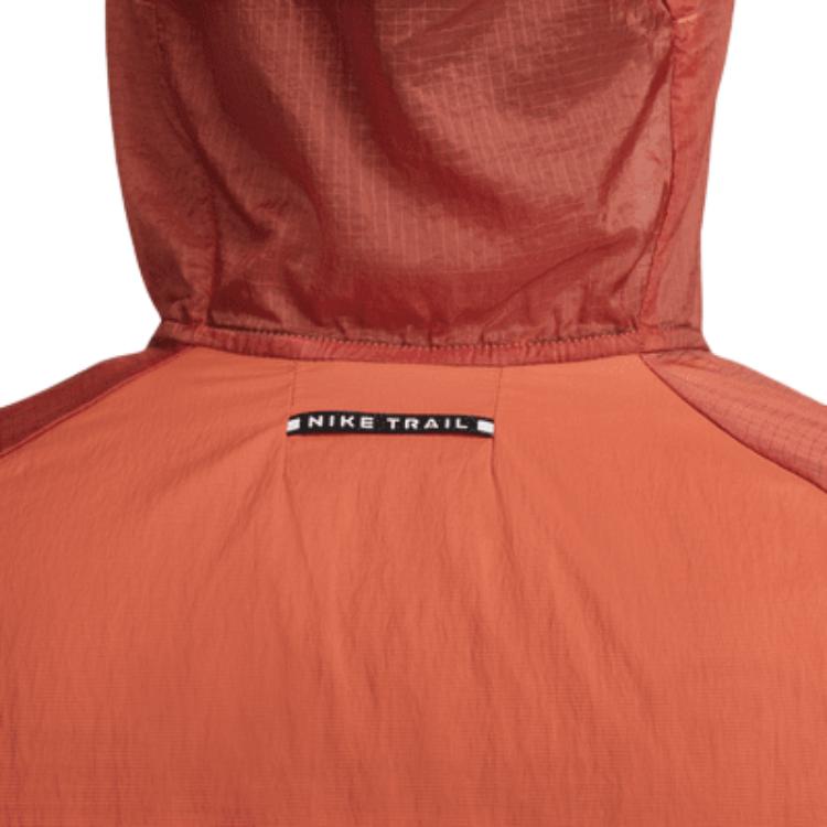 Nike Trail Aireez Running Jacket Vintage Coral Dragon Red Black Men FN4003-846