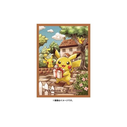 Pokemon TCG 64ct Card Sleeve Deck Shield Pikachu's Gift
