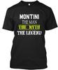 Montini Myth The Man Legend 100% Cotton T-shirt Mens Tees Top Made In the USA T-Shirt Tee Top Unisex