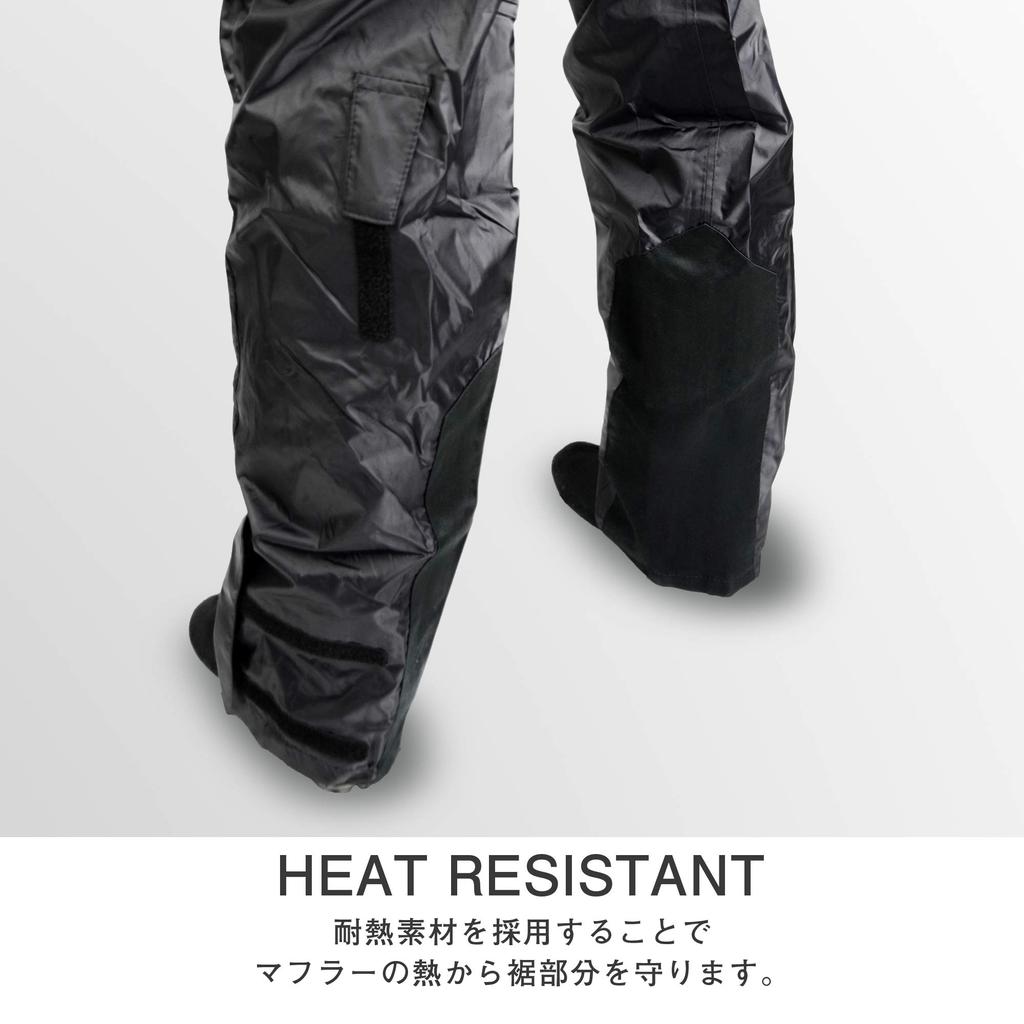 Motorcycle Rainwear Breather Rainwear Fiart 755 Rain Gear Raincoat Waterproof Olive L [KOMINE] RK-539 03-539 Men's