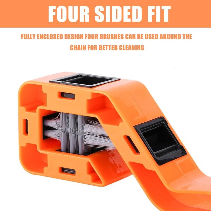 Multifunction Cleaning Brush Double Head Motorcycle Chain Cleaner Portable Bike Chain Cleaning Tool Chain Clean Brush