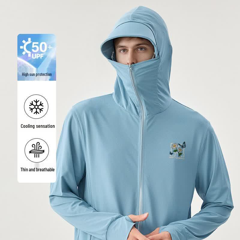 Mark Fairwhale Men's Ice Silk UPF50+ Hooded Sun Protection Jacket