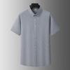 Herren Plus Size Kurzarm Business Casual Hemd mit Kragen