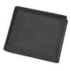 Black Men's Wallet Leather Real Cowhide Business Short Purse For Men Male Leather Purses Classic Leather Card Holder Coin Purse