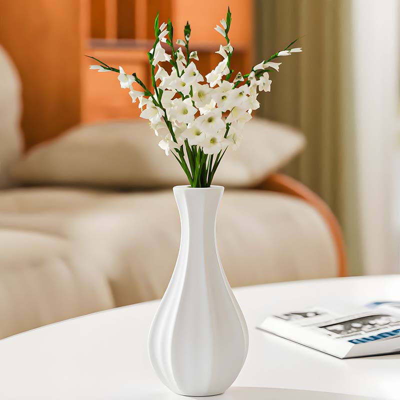 WTEMPO 1Set DIY Epoxy Resin Silicone Mold Simple Narrow-necked Vase Making Mold Home/Office Gypsum Decorations Making Mold