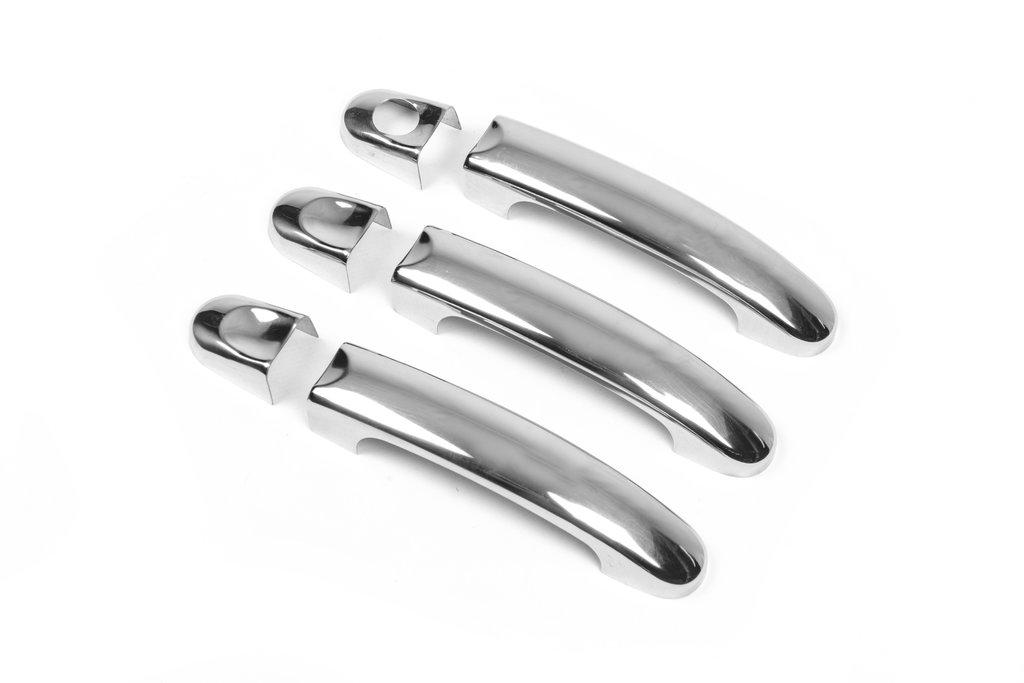 Handle Pads (stainless Steel) 3 Pieces. OmsaLine - Italian Stainless Steel for Volkswagen T5 2010-2015