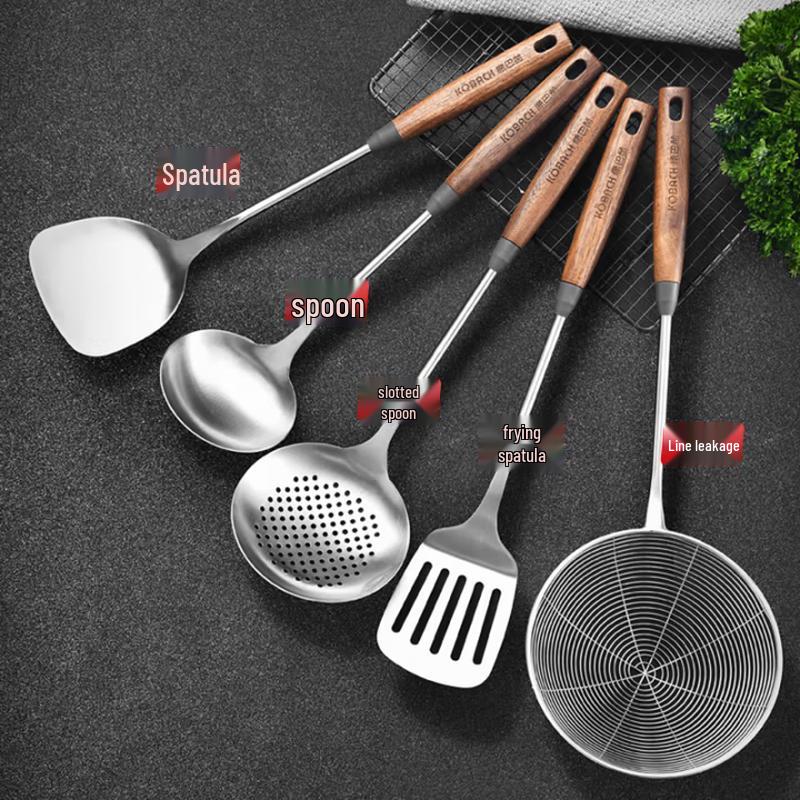

Kangbch 5-Piece Stainless Steel Kitchen Utensil Set