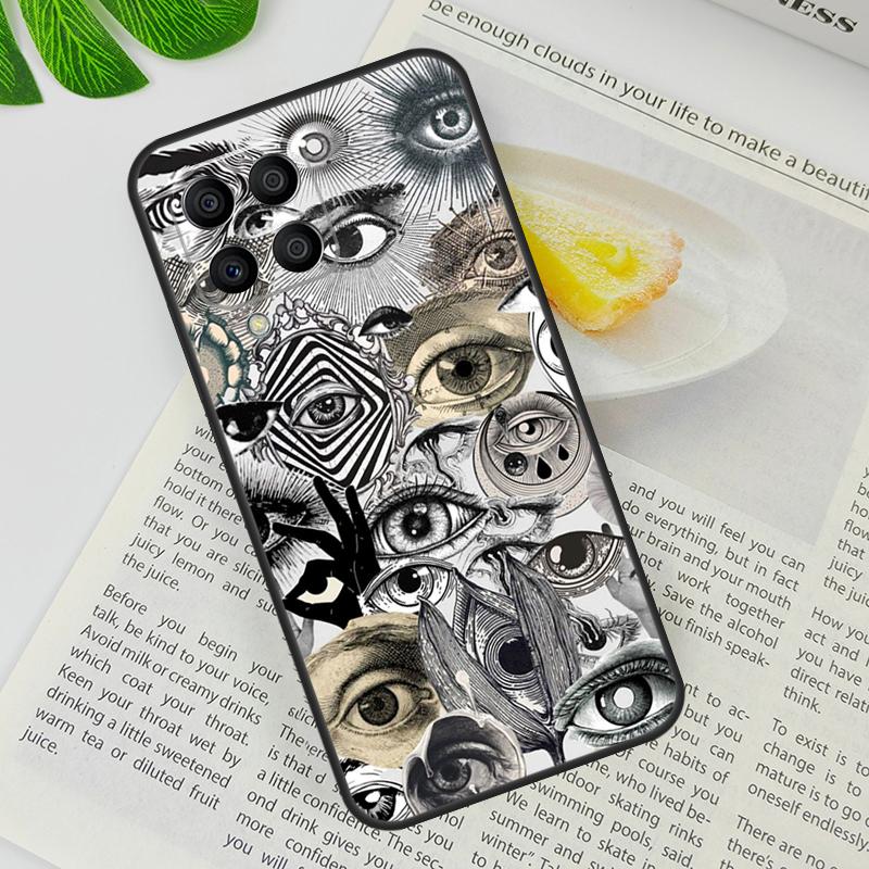 Scary Face Eyes Case For Samsung Galaxy M12 M11 M13 M14 M15 M06 M16 M36 M56 M31 M53 M32 M52 M35 M55 M34 M54