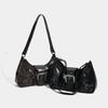 Korean Style Trendy and Versatile Maillard Style Underarm Bag European and American Retro Fashion High End Wasteland Style Single Shoulder Women's Bag